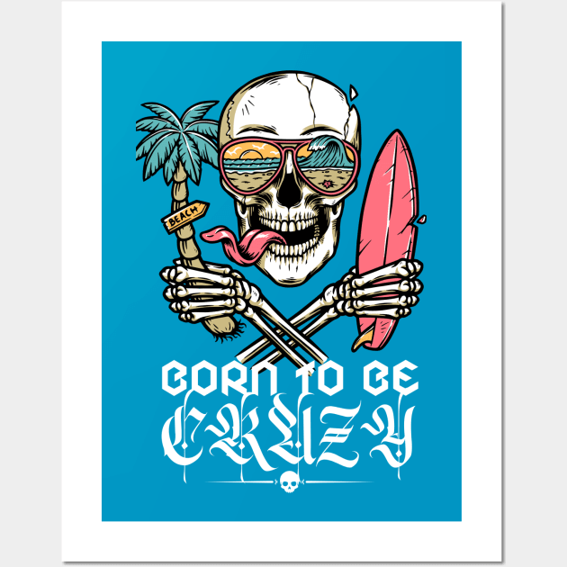 Vacation skull Wall Art by LionKingShirts